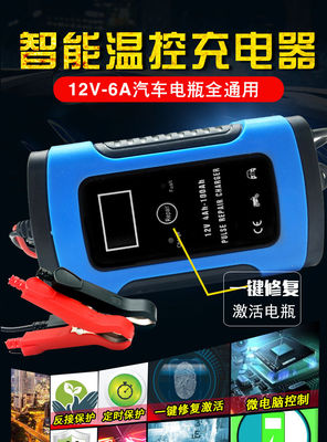 12V 6A LCD Agm-Gel-nass sulfatierte Blei-Säure-Batterie-Ladegeräte